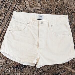 Citizens Of Humanity Off-White Jean Shorts